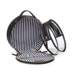 Hudson + Bleeker Preto Nomad Round Travel Kit Case